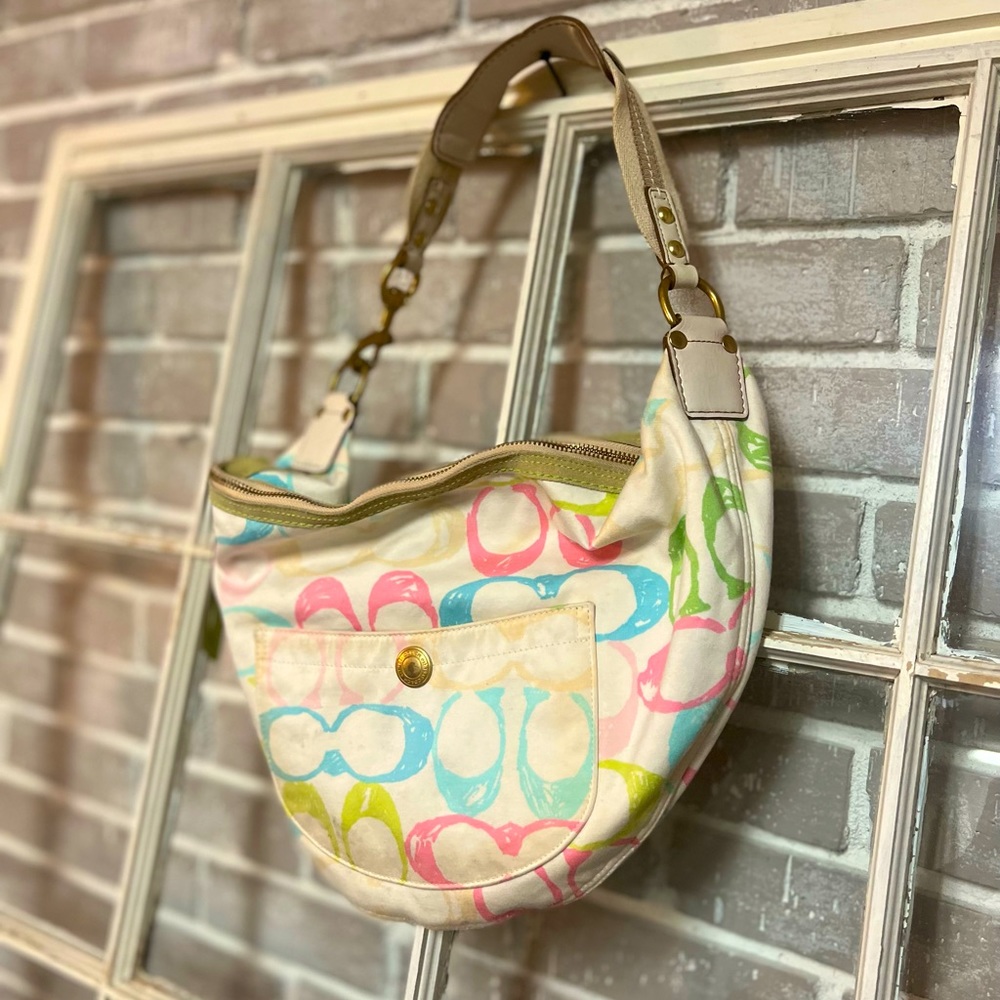 Pastel Hampton Coach hobo bag